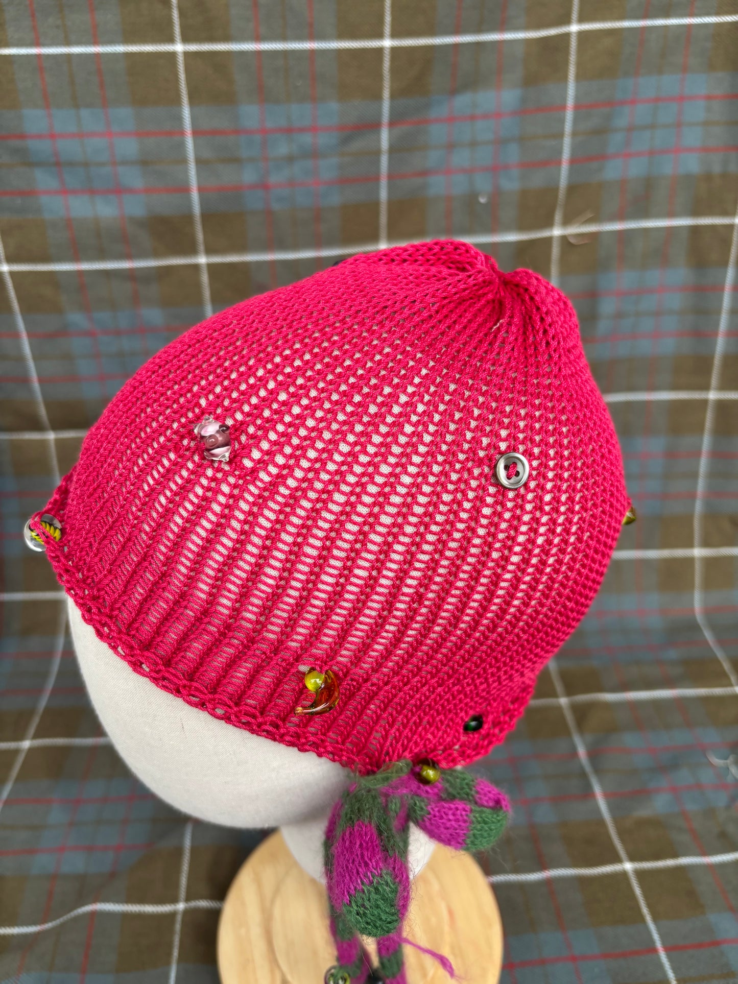 Fishnet summer bonnet