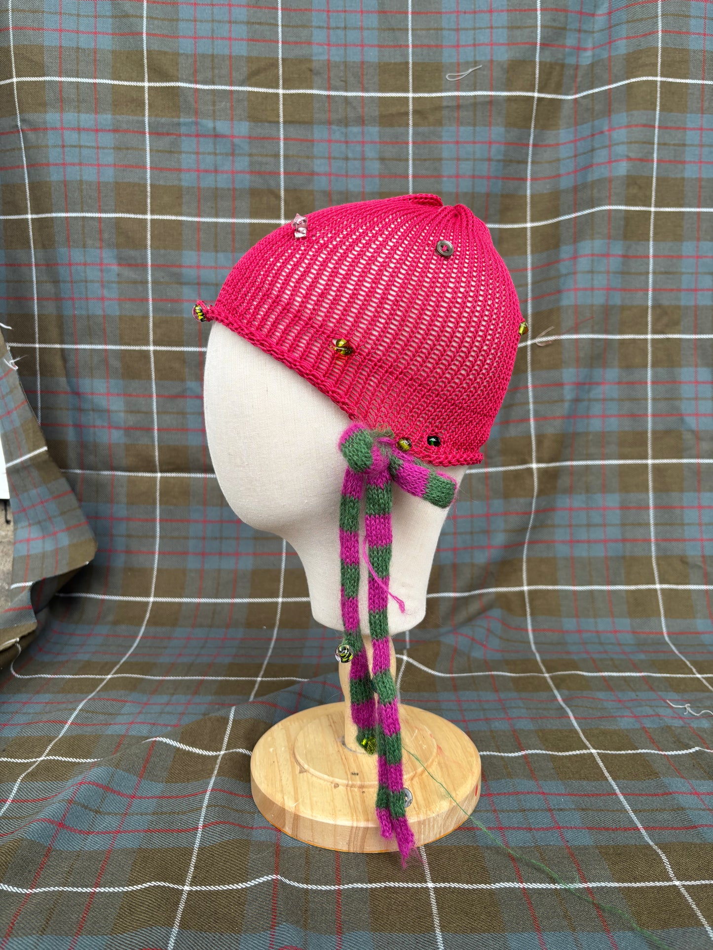Fishnet summer bonnet