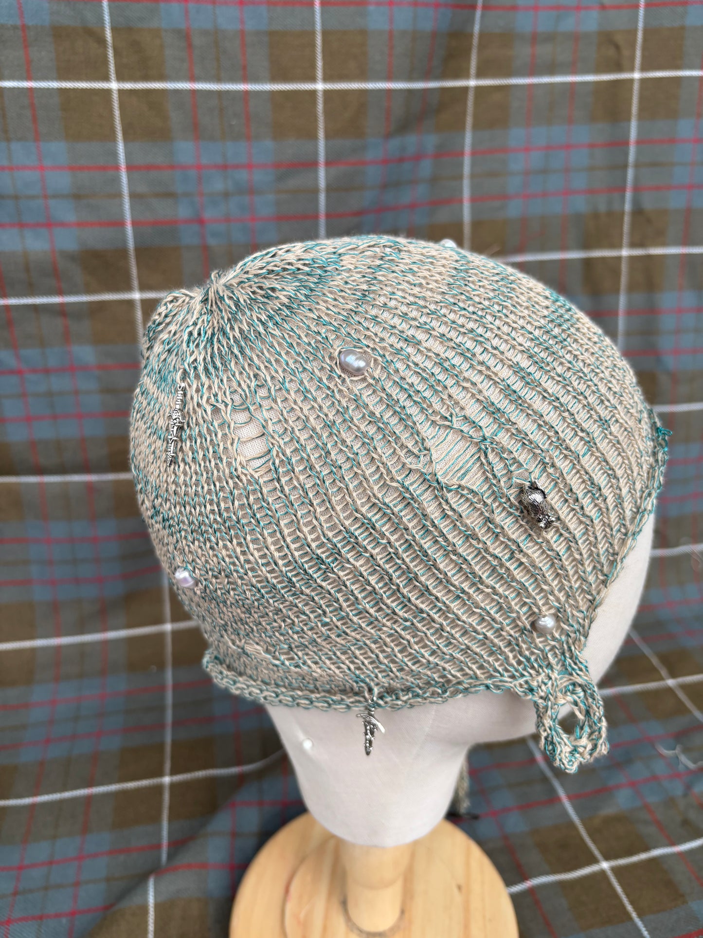 Lace medieval summer cap