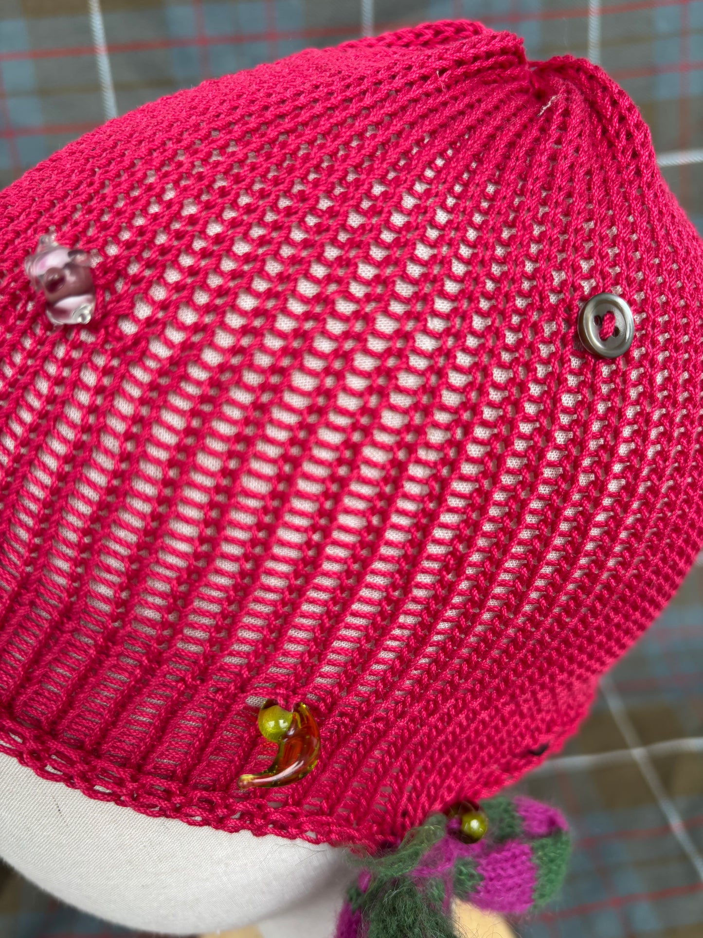 Fishnet summer bonnet