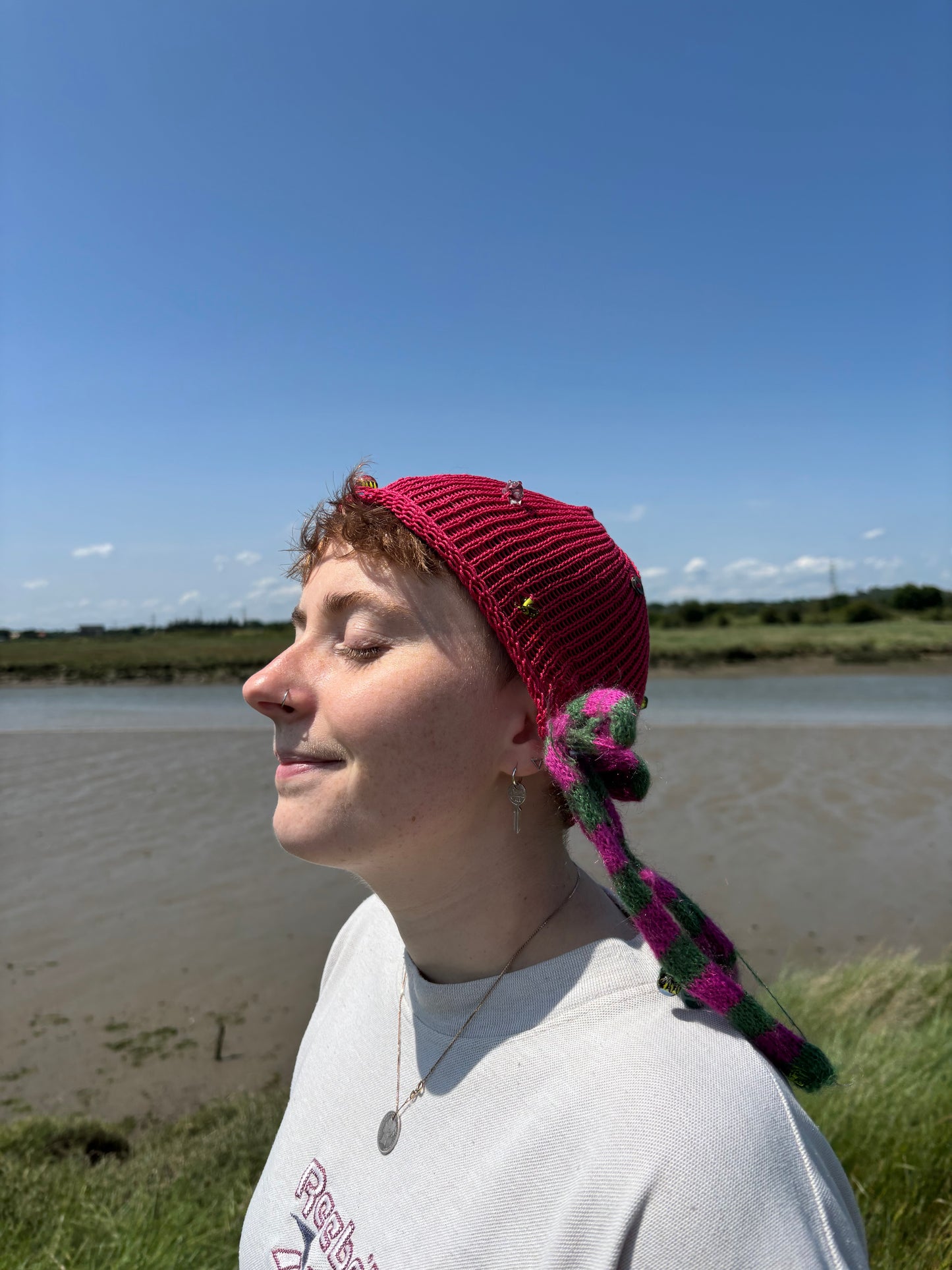 Fishnet summer bonnet