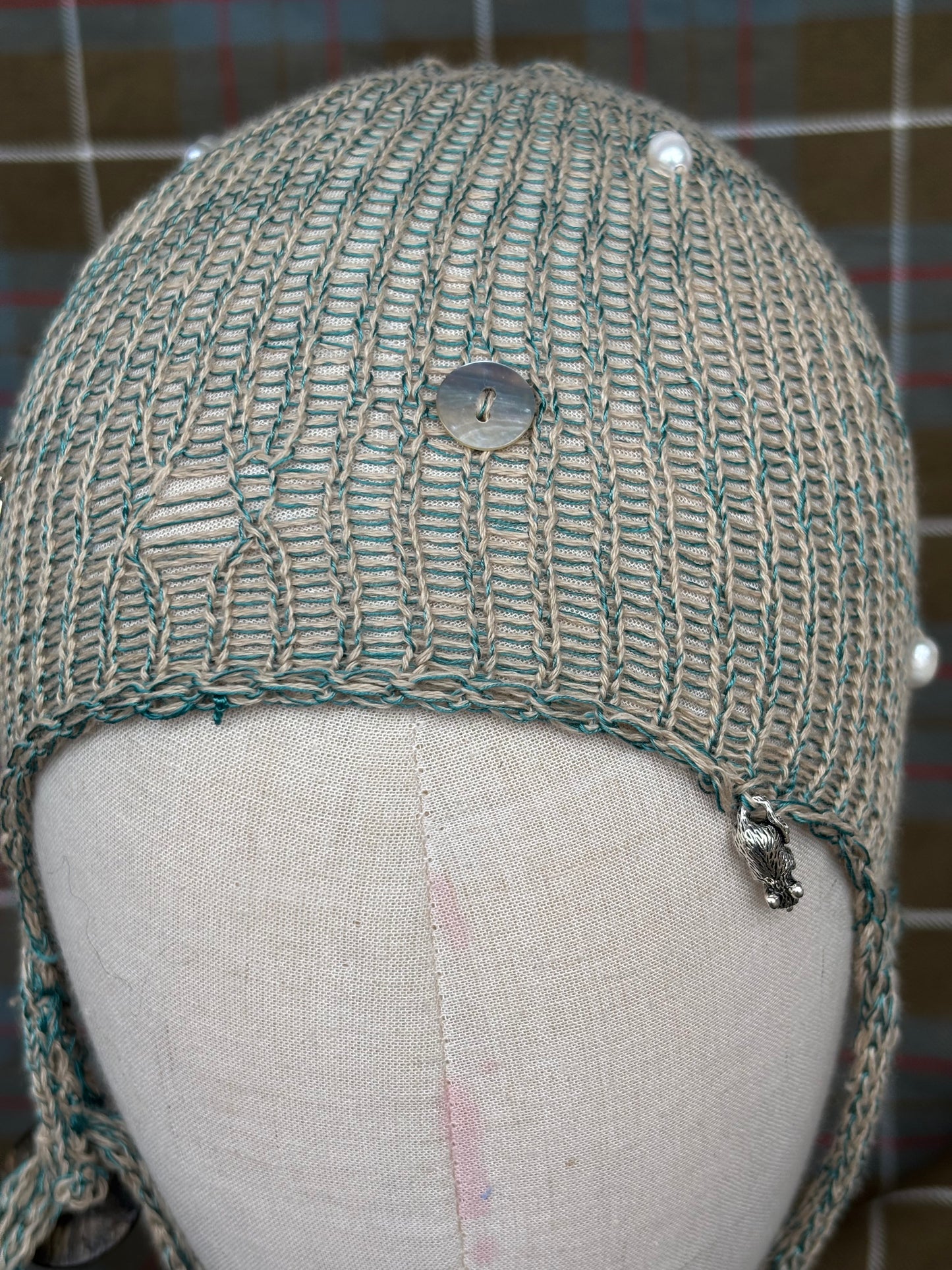 Lace medieval summer cap
