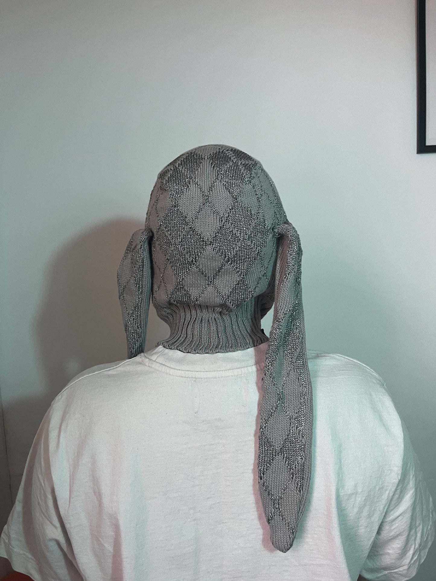 Silver Bunny Bonnet