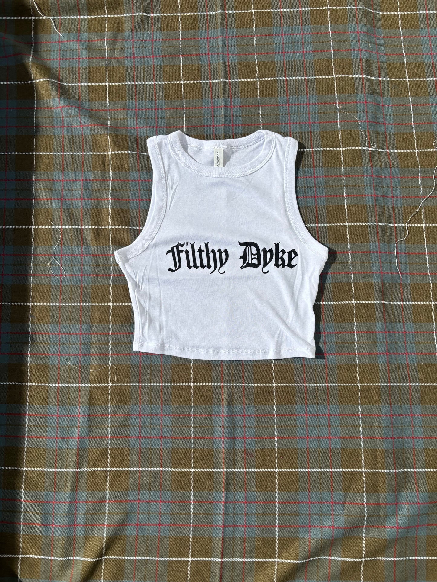 Filthy Dyke Cropped vest