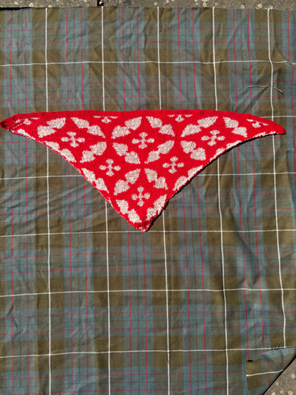 Medieval fence knitted bandana