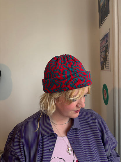 Worm vortex fisherman beanie