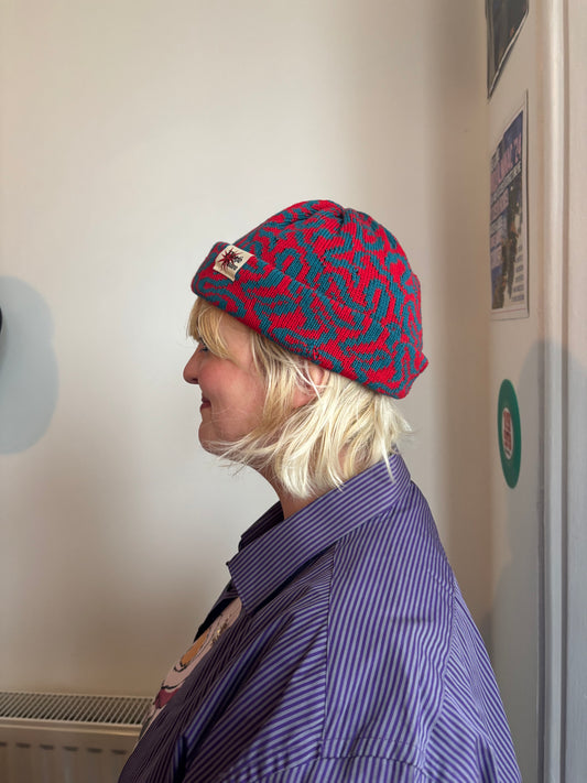 Worm vortex fisherman beanie
