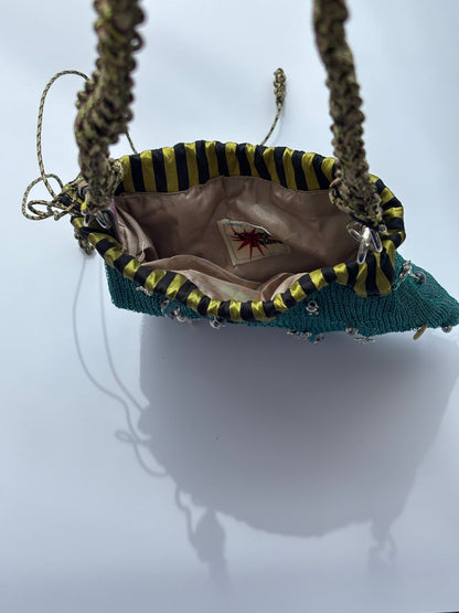 Lace charm pouch bag