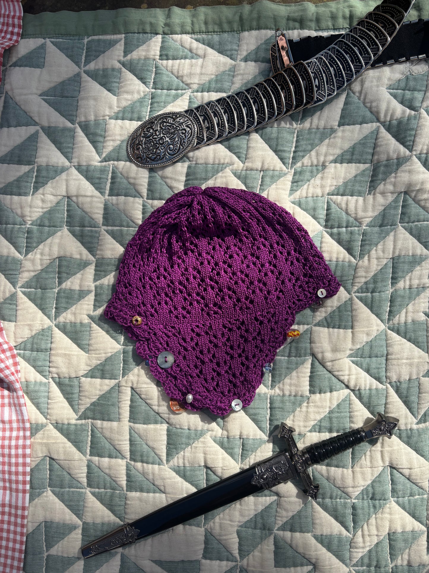 Medieval lace coif