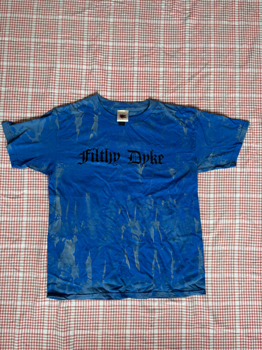 Bleached filthy dyke baby tee