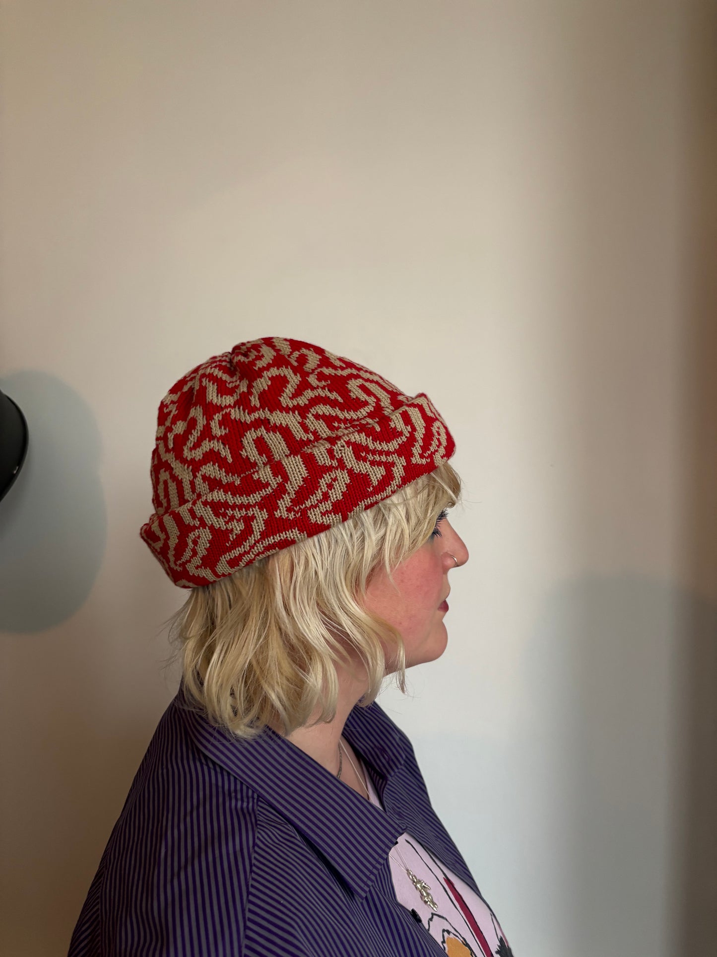 Worm vortex fisherman beanie