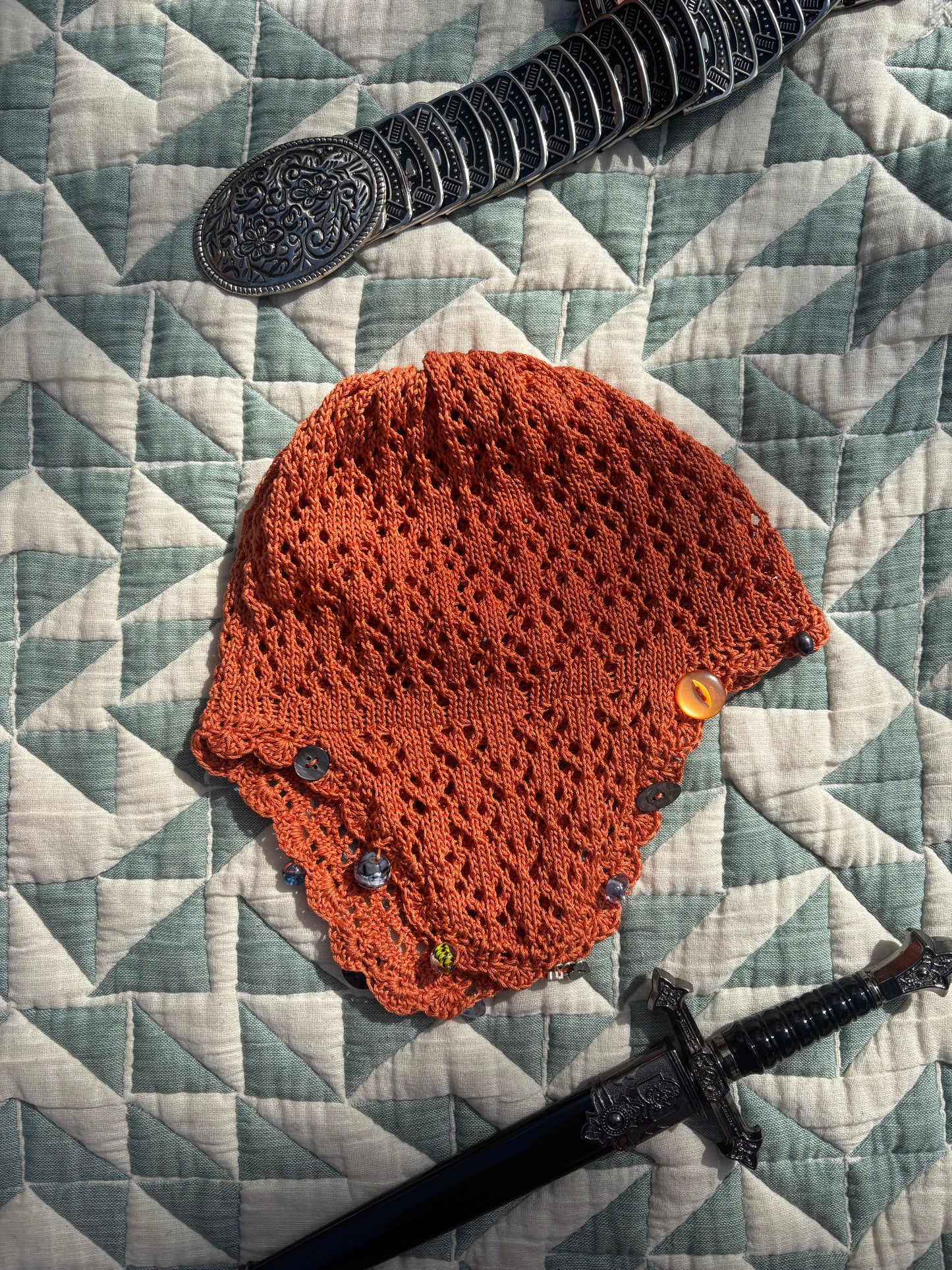 Medieval lace coif