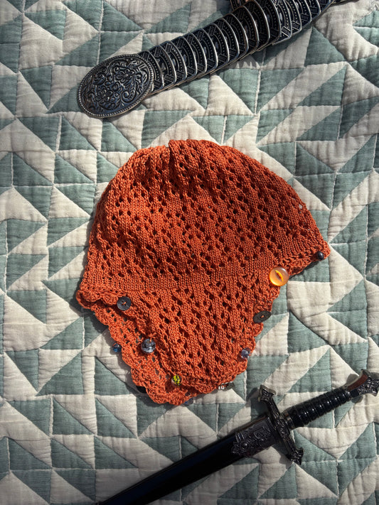 Medieval lace coif