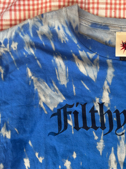 Bleached filthy dyke baby tee