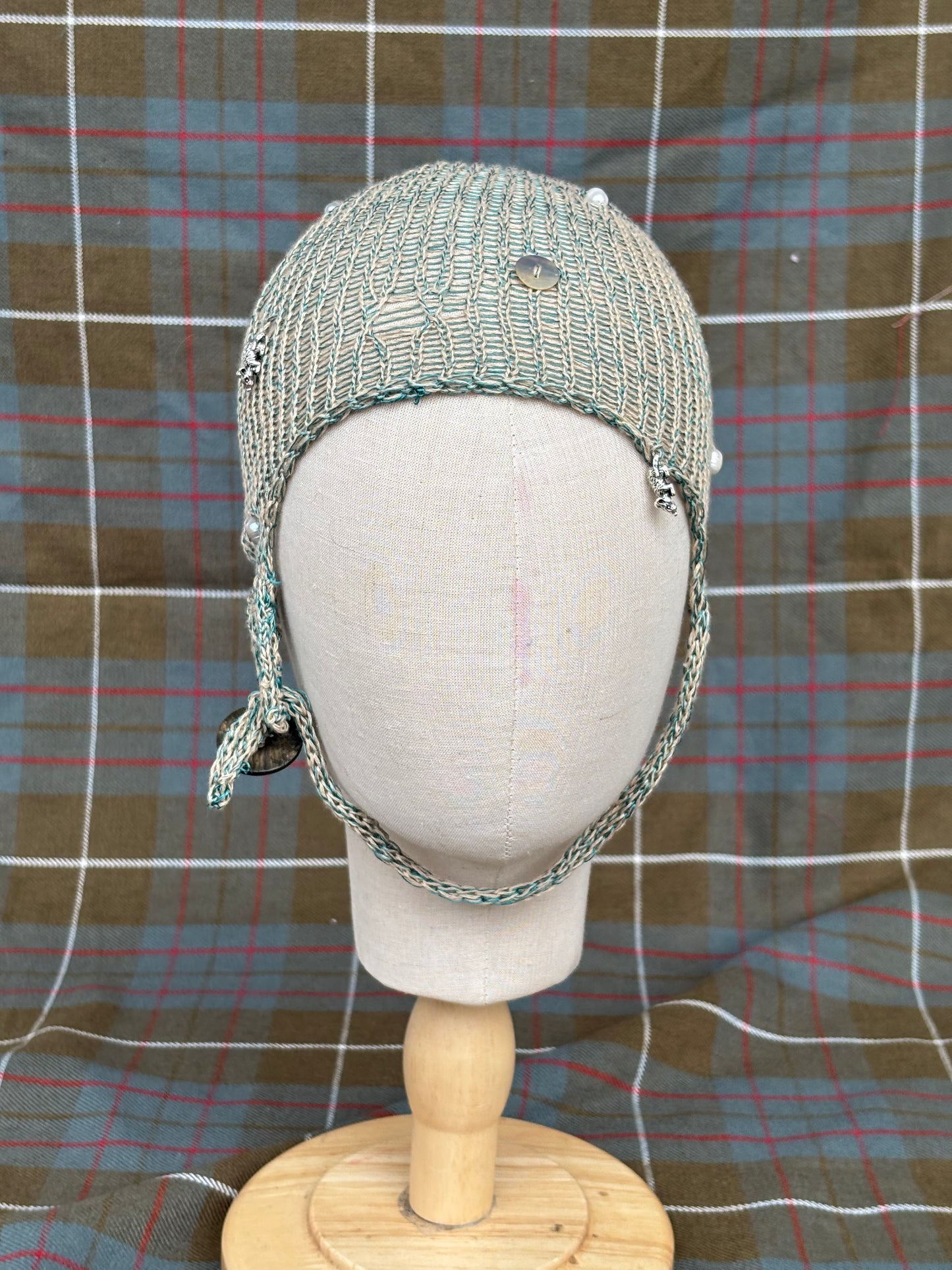 Lace medieval summer cap