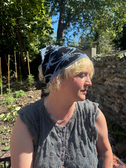 Medieval fence knitted bandana