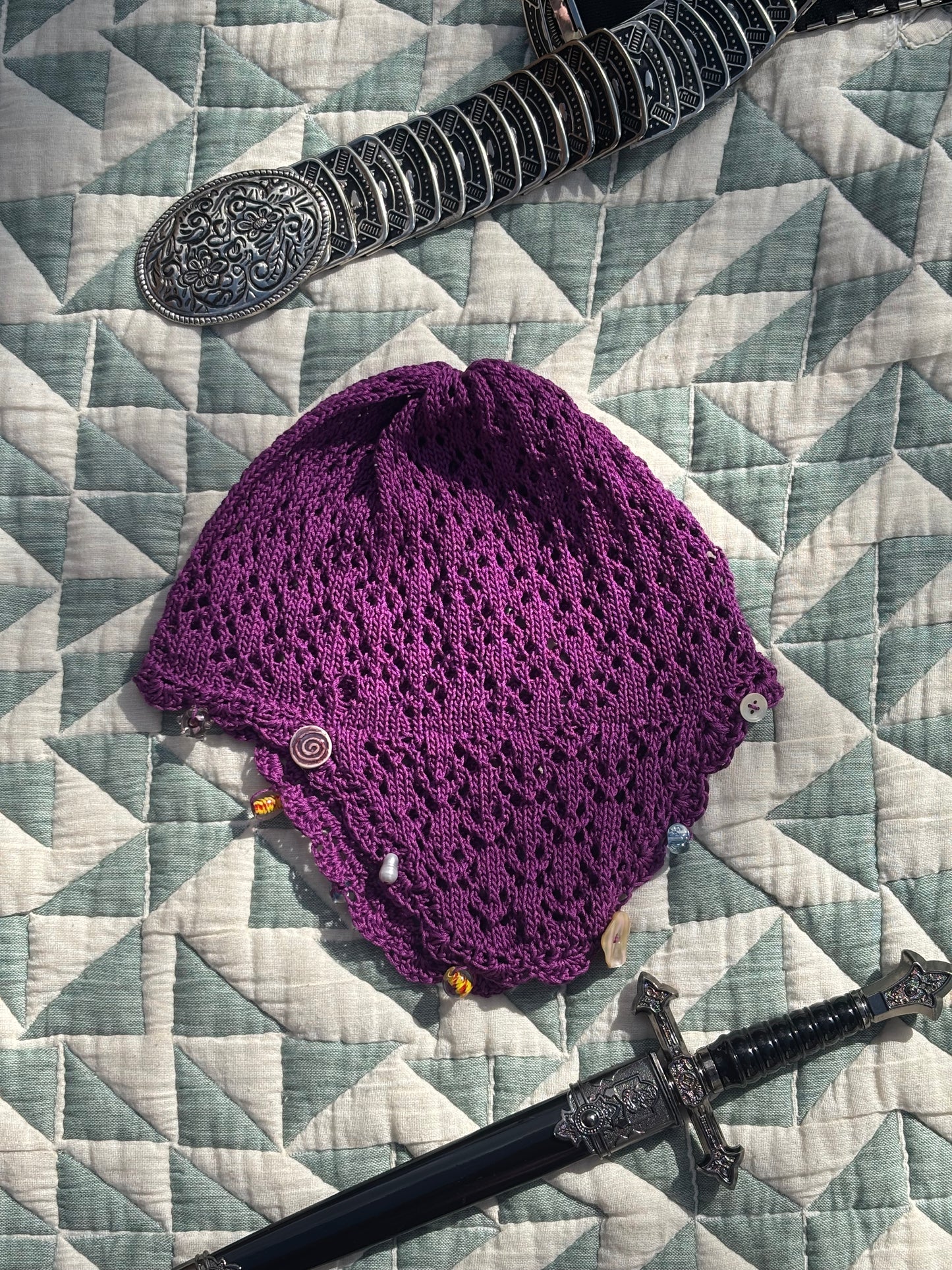 Medieval lace coif