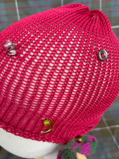Fishnet summer bonnet