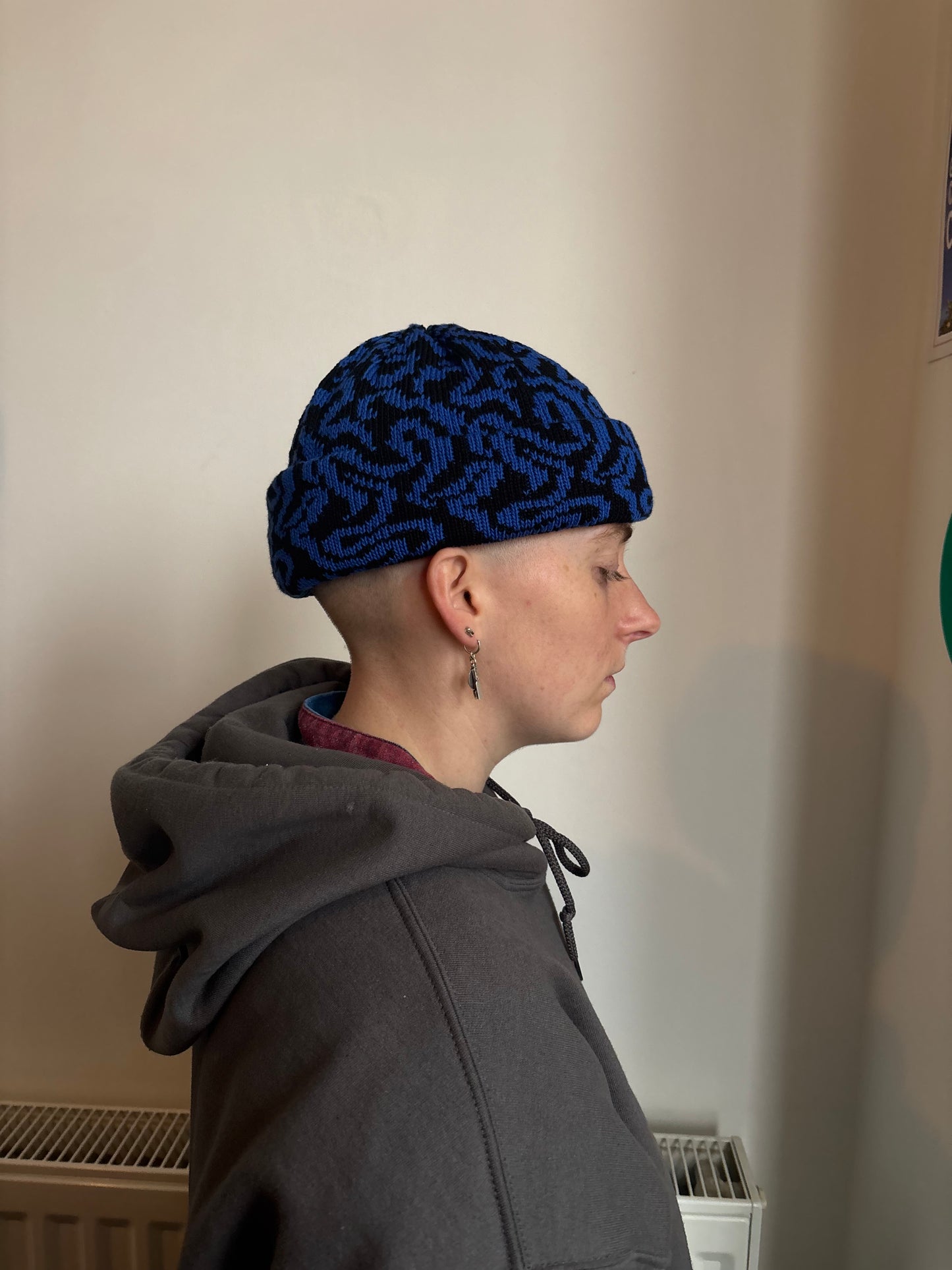 worm vortex fisherman beanie