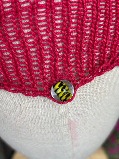 Fishnet summer bonnet