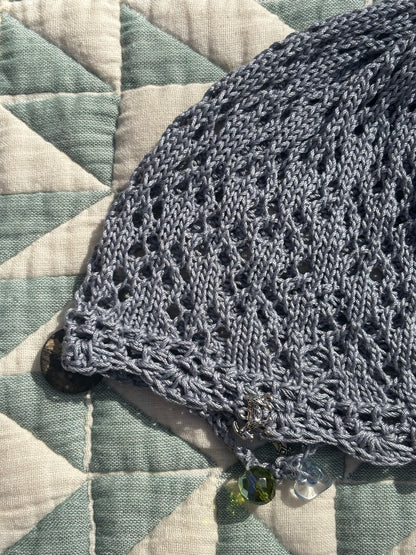 Lace coif hat