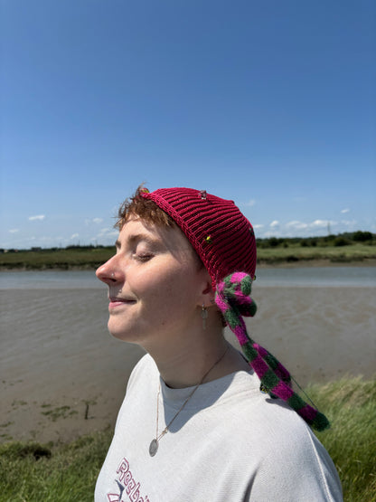 Fishnet summer bonnet