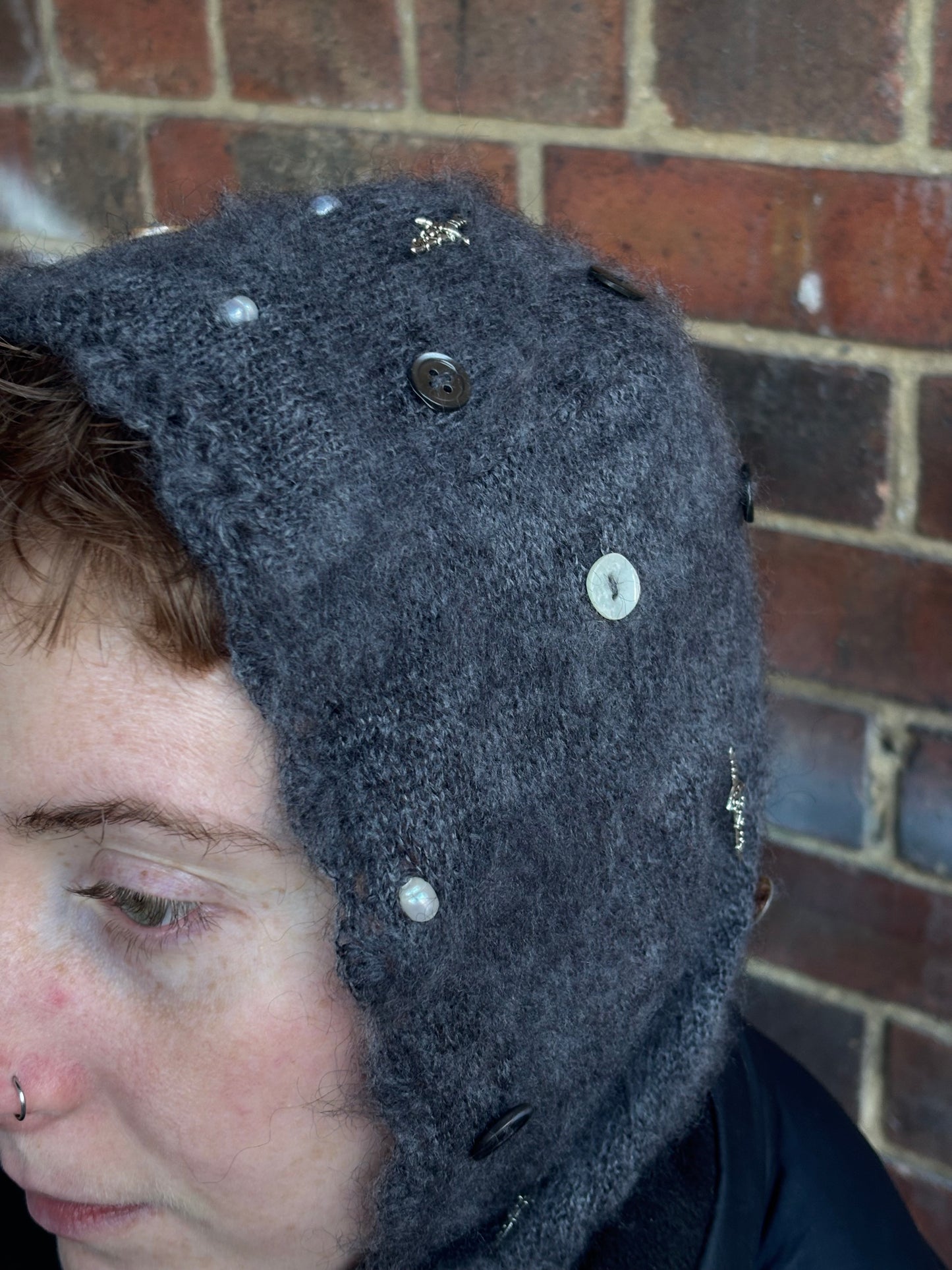 Mohair trinket Bonnet