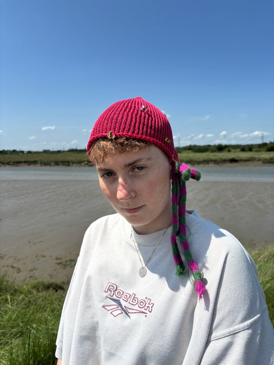 Fishnet summer bonnet