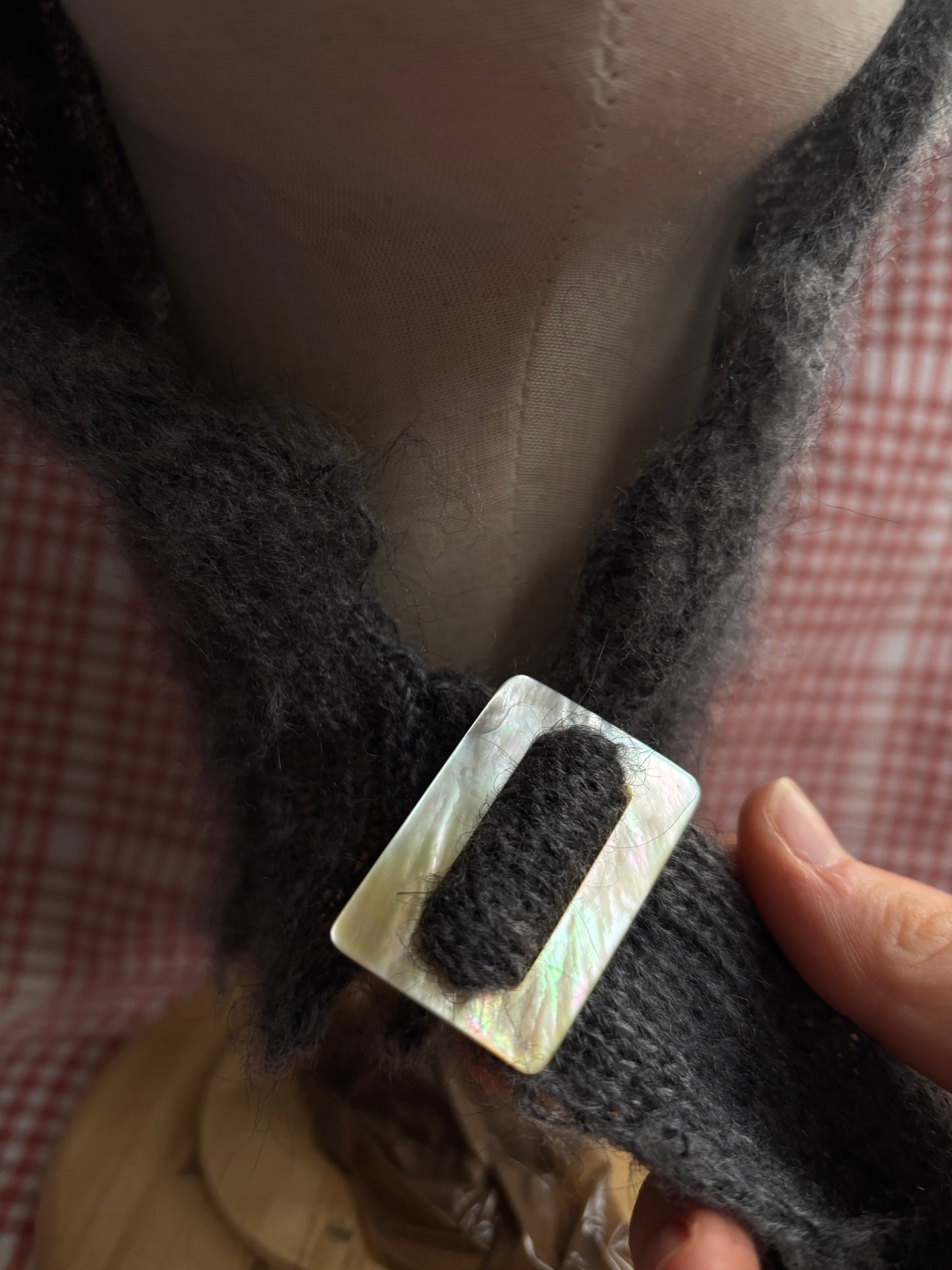 Mohair trinket Bonnet
