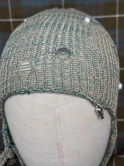 Lace medieval summer cap