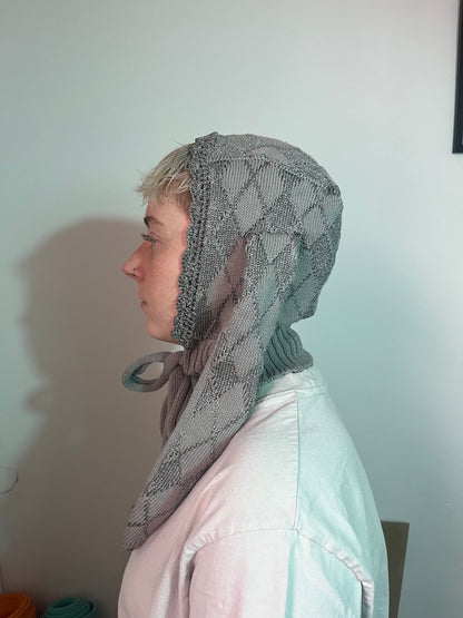 Silver Bunny Bonnet