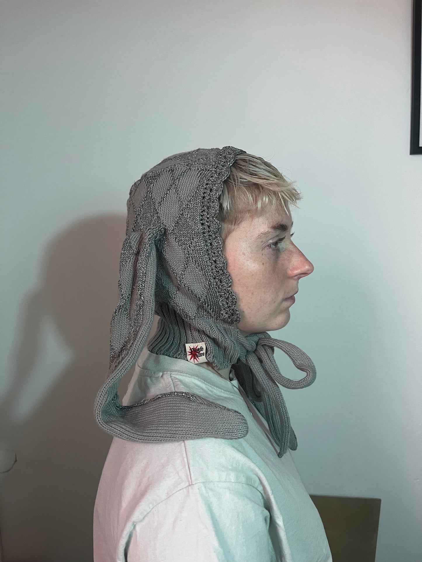 Silver Bunny Bonnet